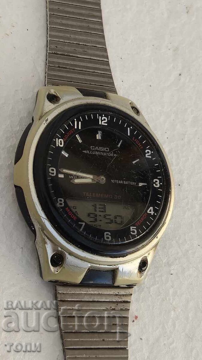 Livrarea CASIO CHRONOGRAPH QUARTZ JAPONIA LUCRĂRI RARE FĂRĂ GARANȚIE BZC