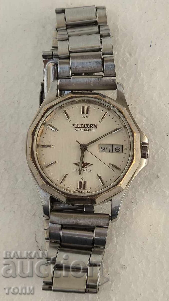 CITIZEN AUTOMATIC JAPAN РЯДЪК РАБОТИ БЕЗ ГАРАНЦИЯ БЗЦ  !!!!