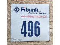 4 buc numere sportive din material impermeabil