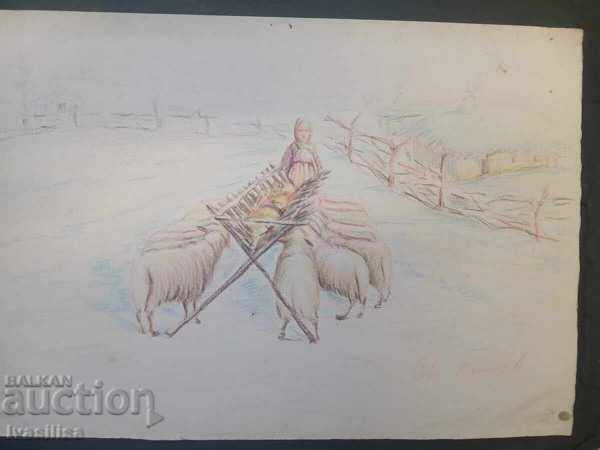 Tablou vechi Staiko Kostov Tablou vechi Staiko Kostov