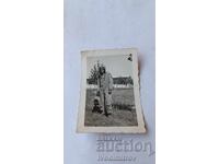 Fotografie Pilot de avion cu proiector mobil