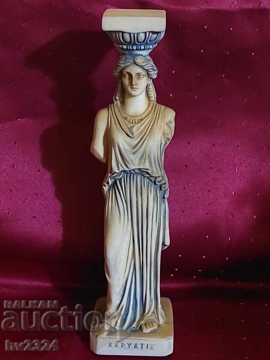 Statuie de Cariatide din alabastru Statuie de Cariatide din alabastru
