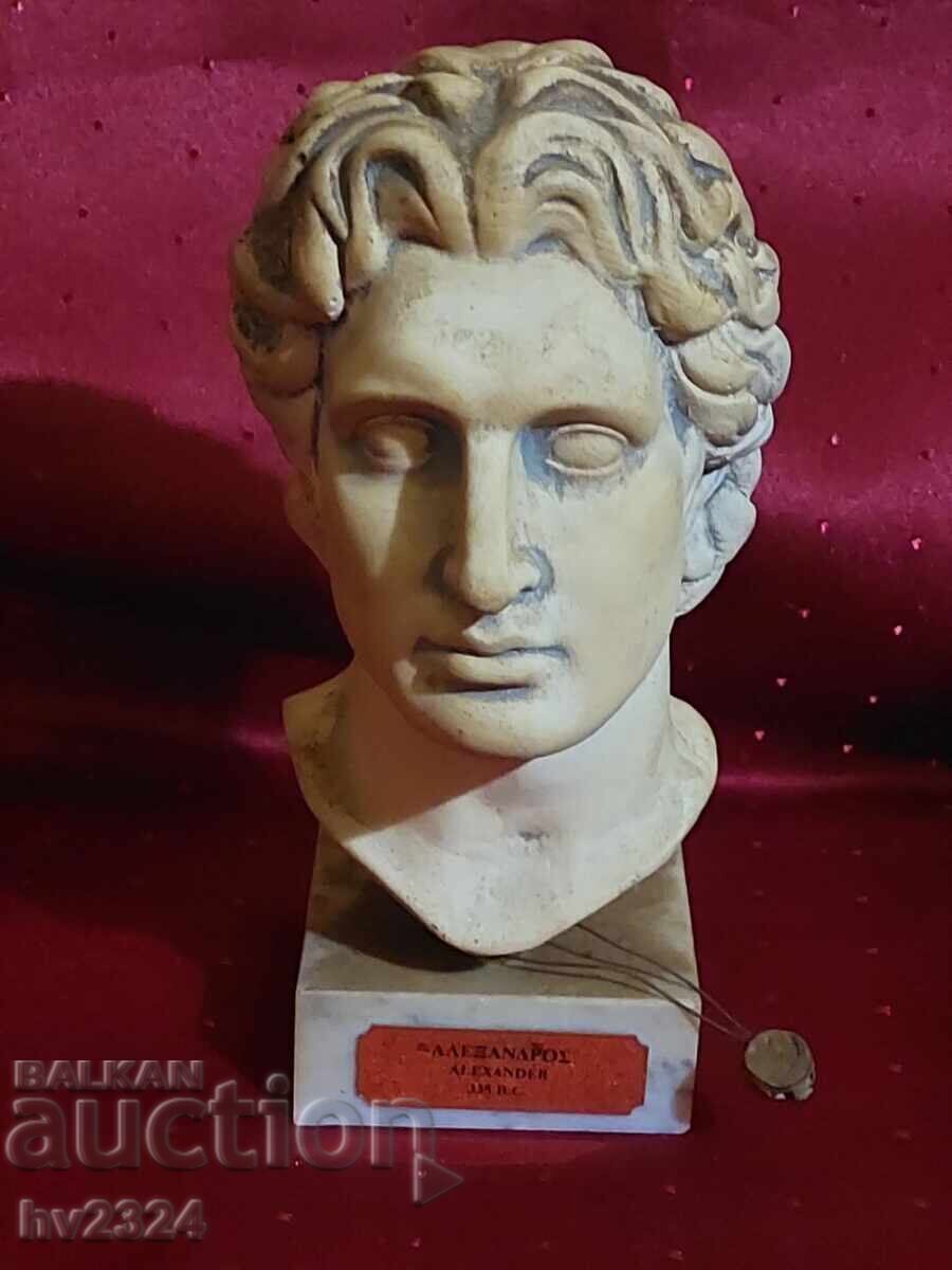 Delivery of Bust sculpture of Alexander the Great in alabaster Delivery of Bust sculpture of Alexander the Great in alabaster