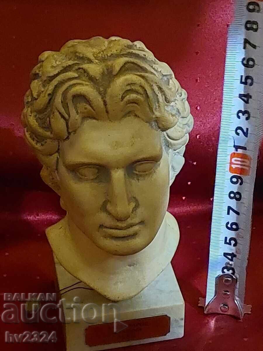 Bust sculpture of Alexander the Great in alabaster - 5 Bust sculpture of Alexander the Great in alabaster - 5