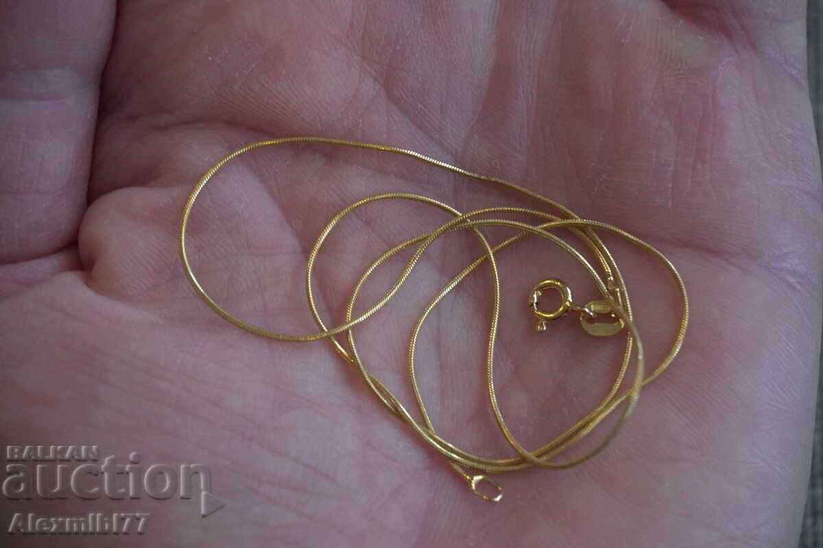 Ολοκαίνουργιο απαλό γυναικείο επιχρυσωμένο κολιέ με τιμή € 5.00 | 9.78 BGN