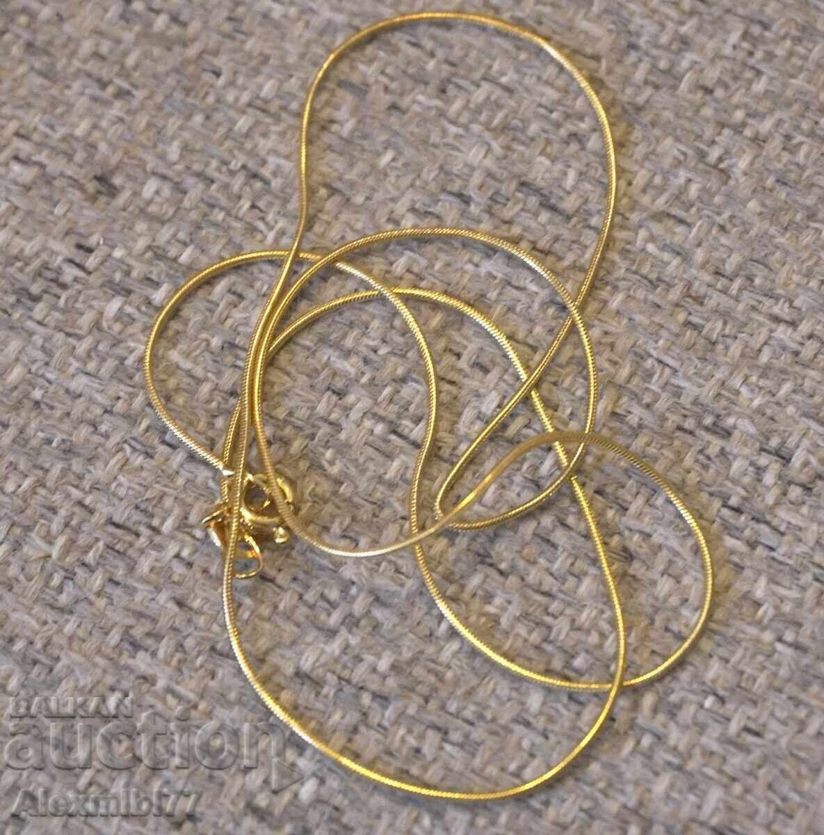 Ολοκαίνουργιο απαλό γυναικείο επιχρυσωμένο κολιέ