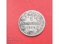 Германия-Бавария-1 кройцер 1869