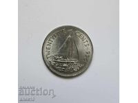Bahamas 25 de cenți 1966