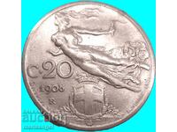 Italia 20 centesimi 1908