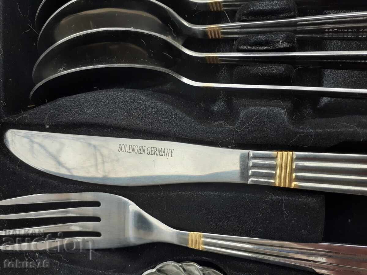 Licitație Set de tacâmuri de lux Solingen Germania 71 piese în valiză