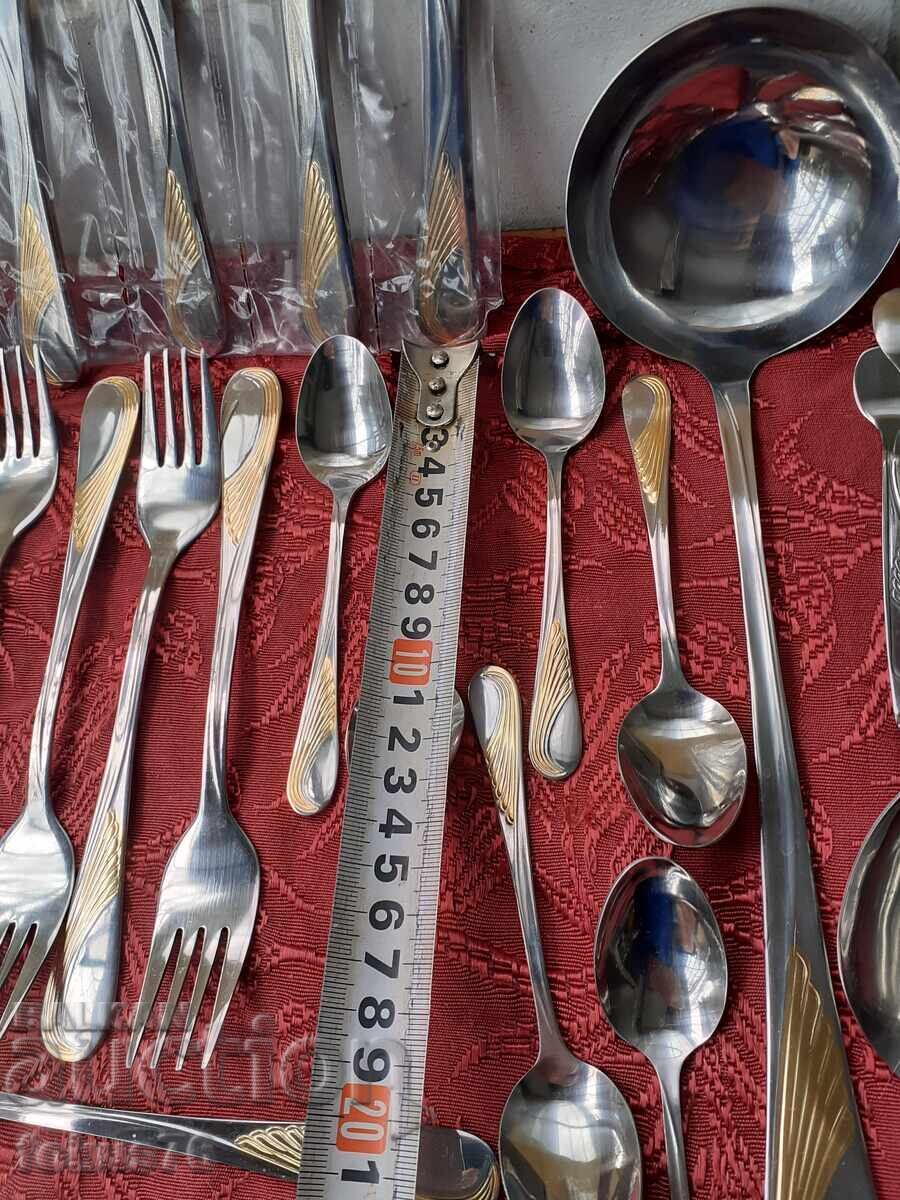 Set de tacâmuri de lux Edelstahl Rostfrei - 40 de piese noi - 5