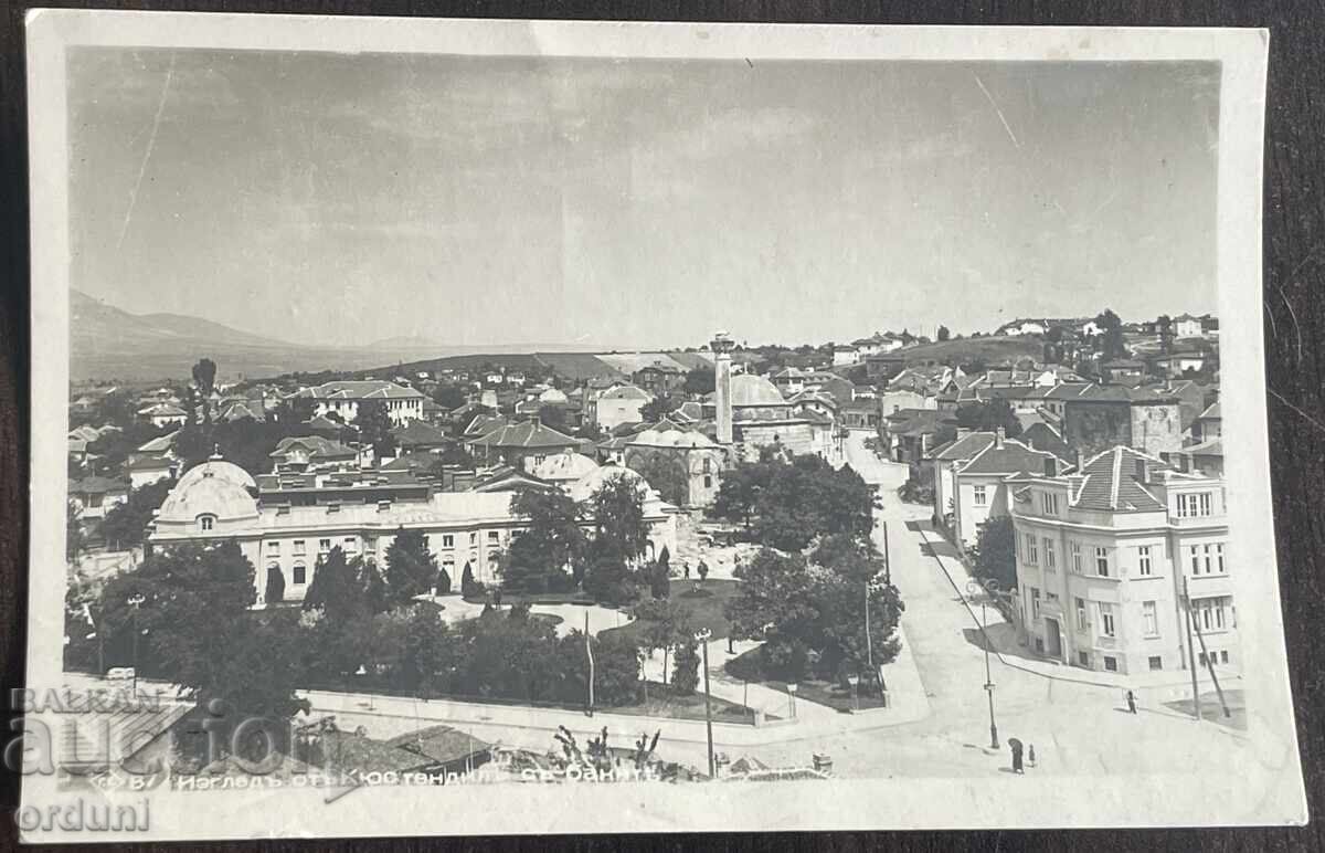 5635 Bulgaria carte poștală Kiustendil vedere generală 1949