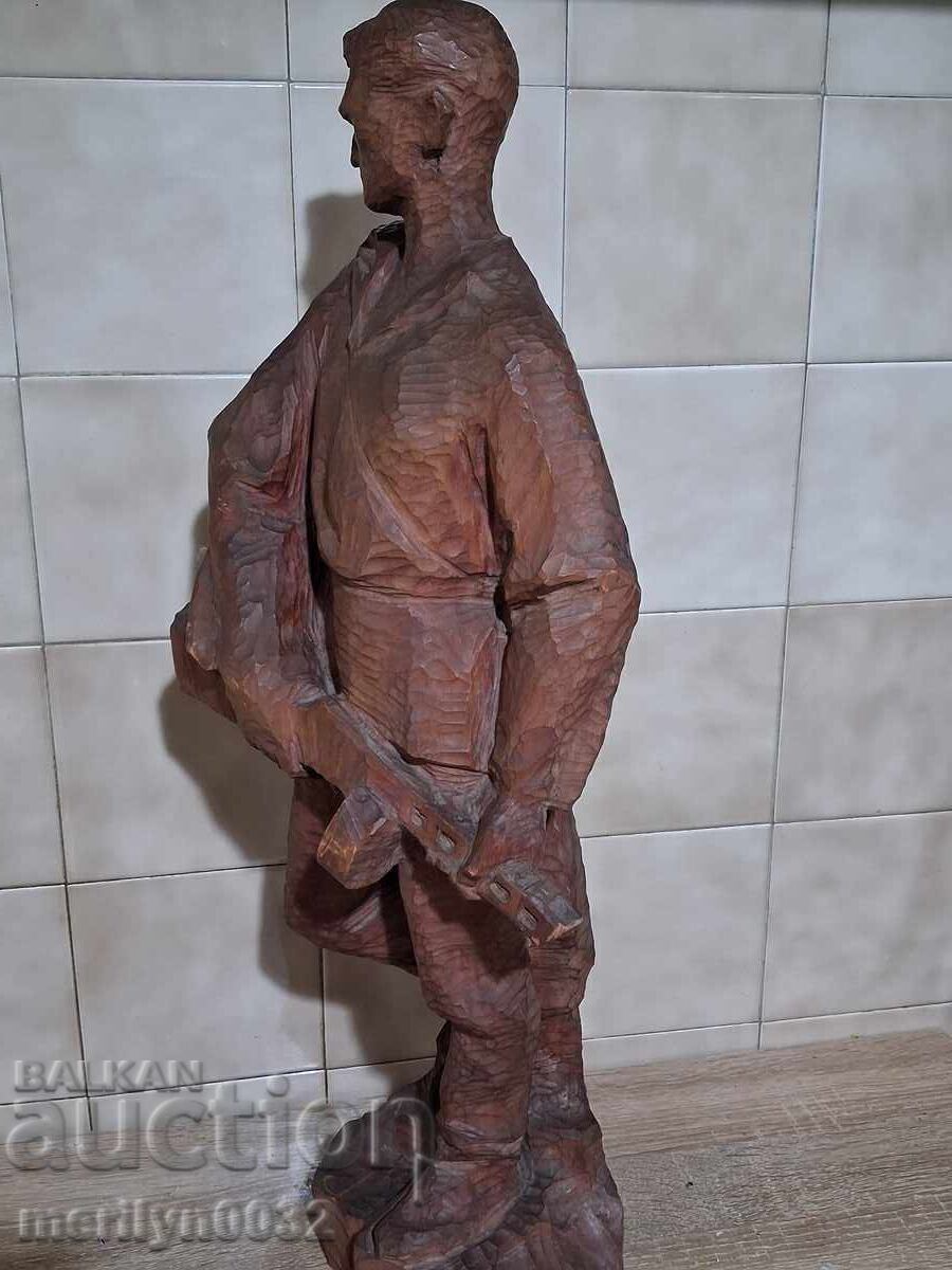 Figurină partizan Karol Dubravski sculptură statuetă - 5