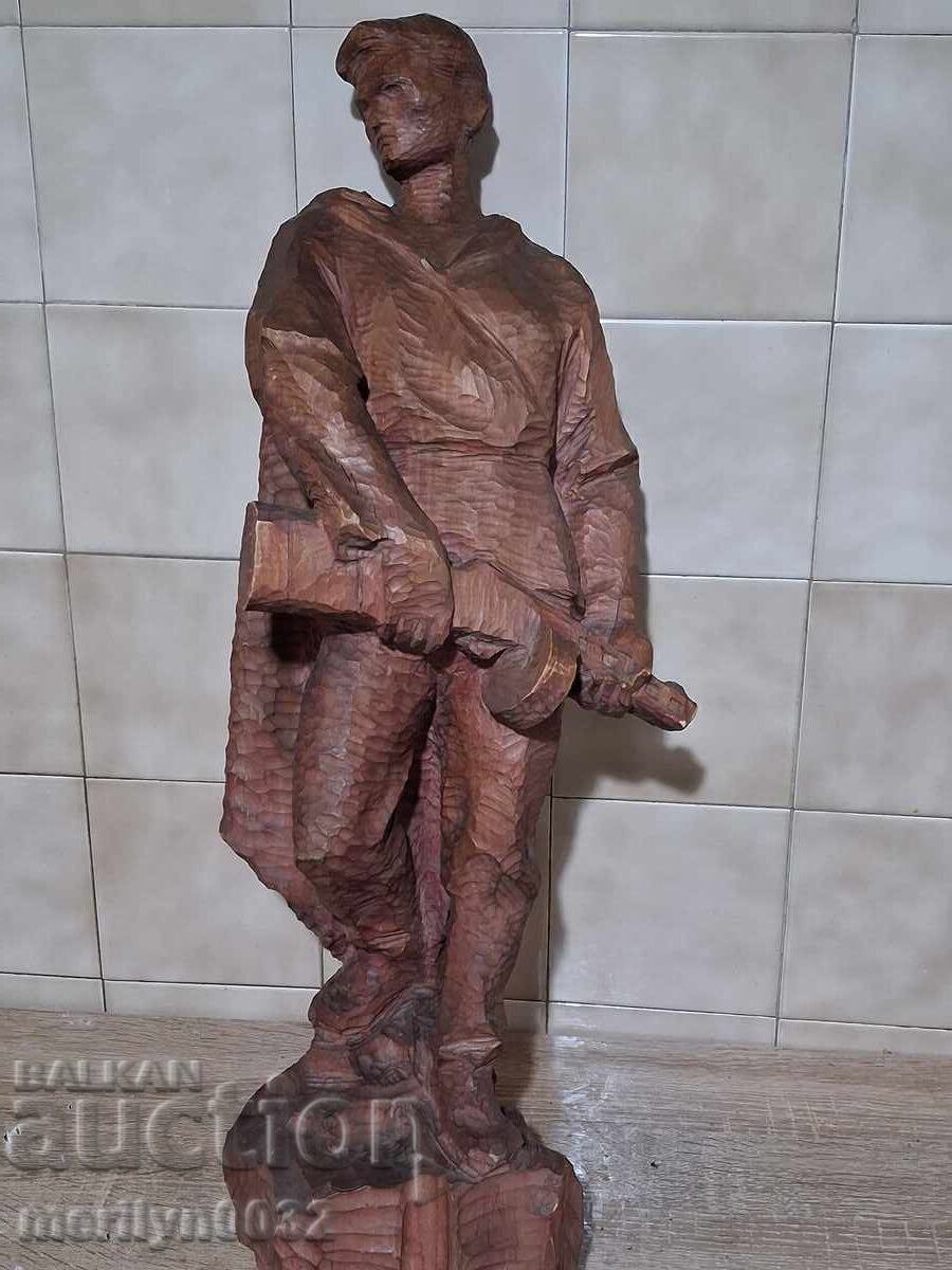 Figurină partizan Karol Dubravski sculptură statuetă