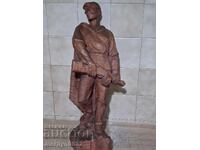 Φιγούρα παρτιζάνου Καρόλ Ντουμπράφσκι γλυπτό ξύλινο αγαλματίδιο