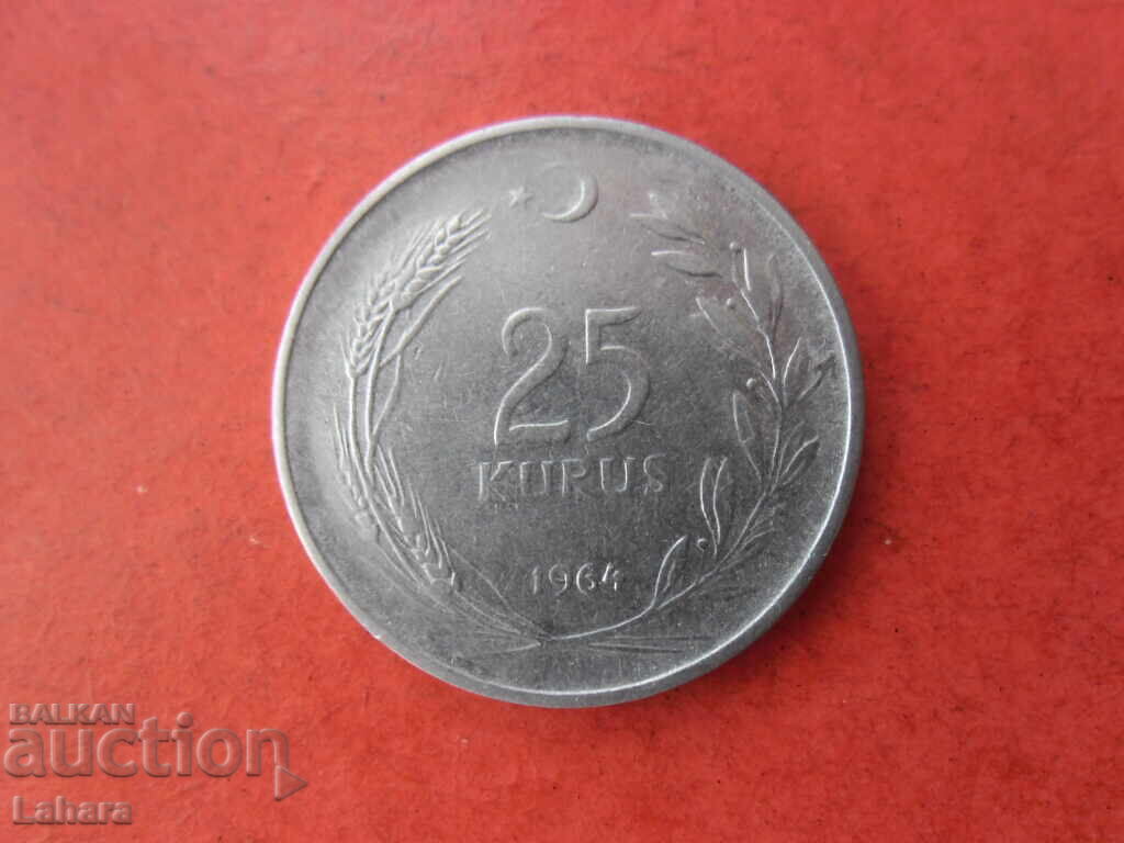 25 kuruş 1964 Turcia 25 kuruş 1964 Turcia