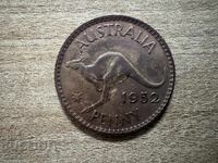 Australia - 1 penny (1952) - fără punct după AUSTRALIA