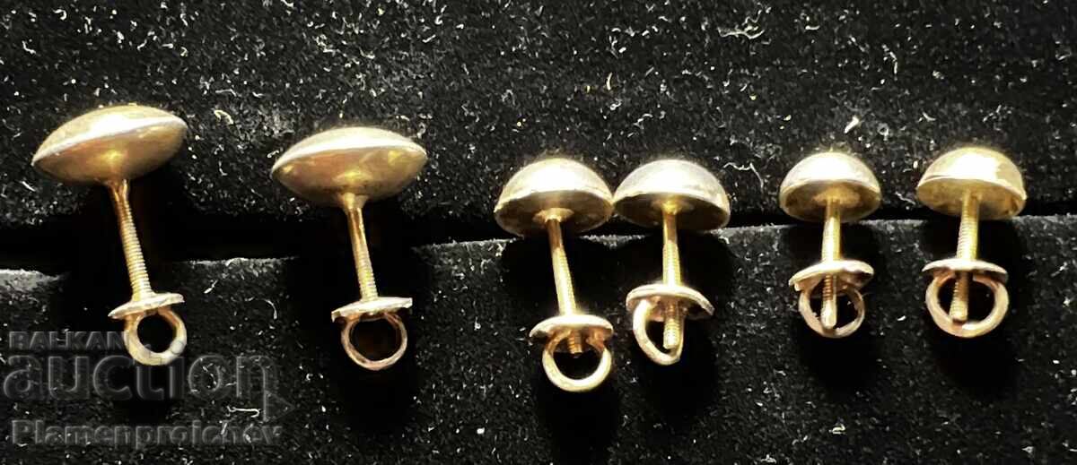 Аукцион 3 ЧИФТА РЯДКИ СТАРИ СРЕБЪРНИ ОБИЦИ