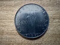 Vatican City - 100 Lire (1955)