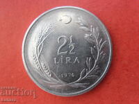 2 1/2 λίρες 1976 Τουρκίας