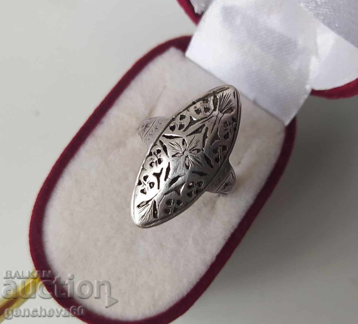 Antique openwork silver ring / master craftsmanship - 6