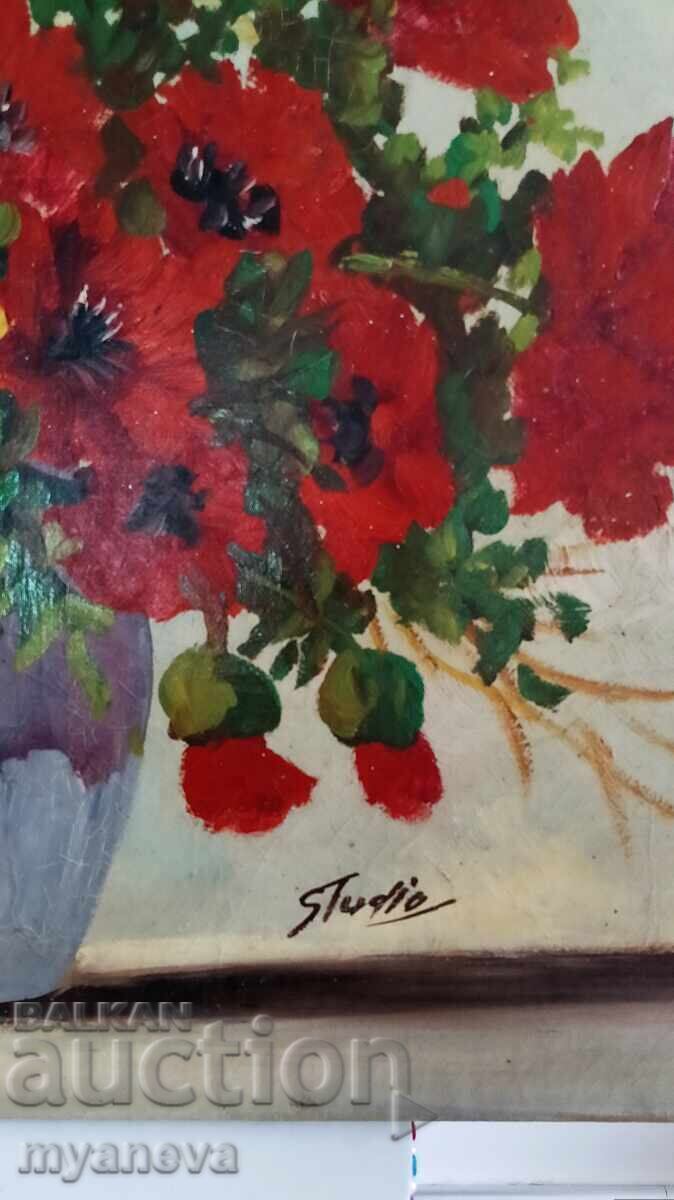 Tablou vechi "Buchet de primăvară" cu preț € 40.00 | 78.23 BGN Tablou vechi "Buchet de primăvară" cu preț € 40.00 | 78.23 BGN