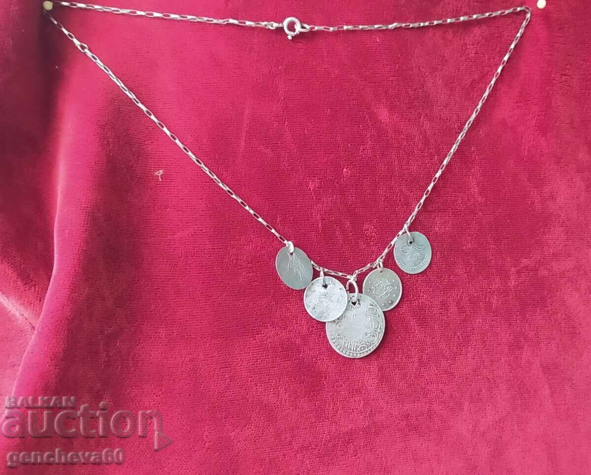 Delivery of Revival Period Jewelry with Turkish Coins - Silver