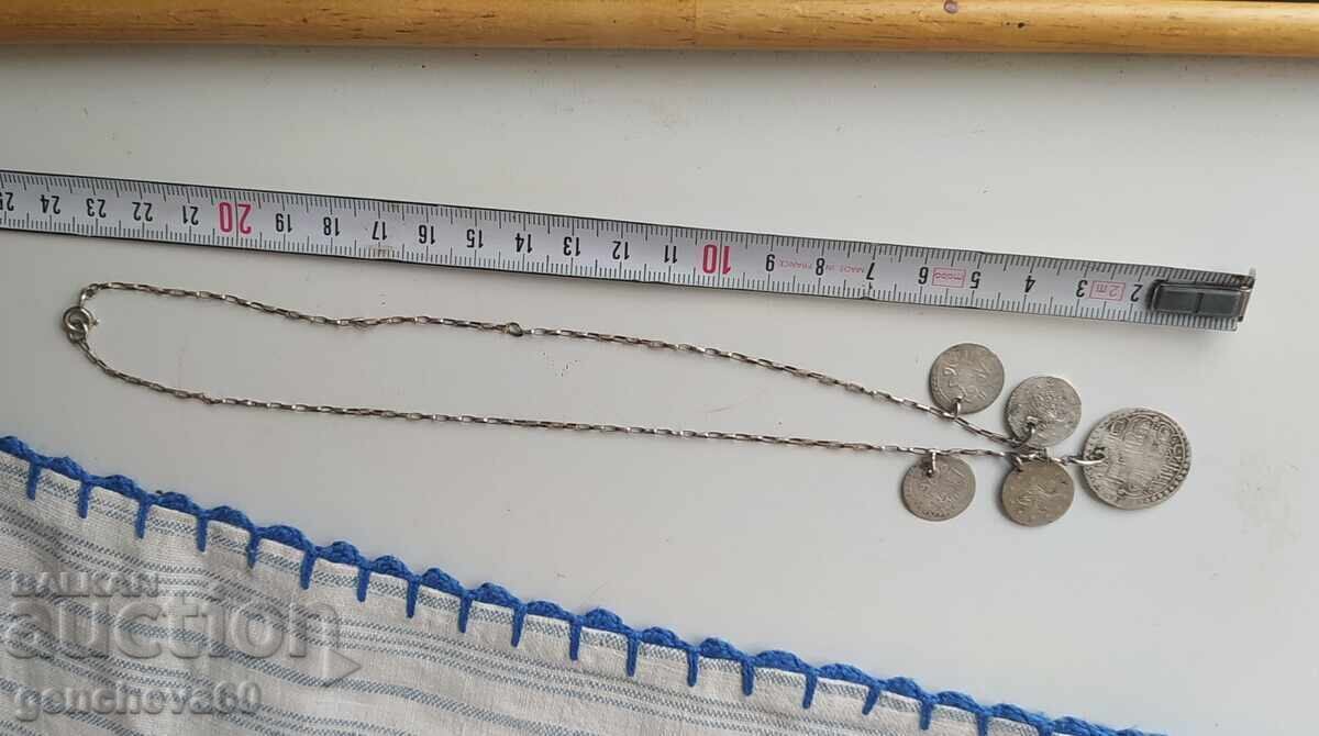 Revival Period Jewelry with Turkish Coins - Silver - 5