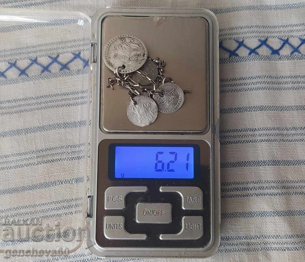 Revival Period Jewelry with Turkish Coins - Silver - 7