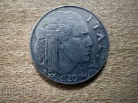 Италия - 20 чентезими (1942) - назъбен гурт