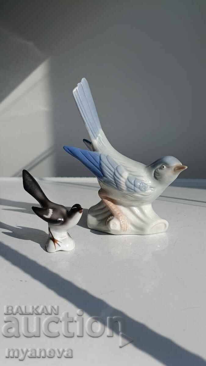 Porcelain, collectible bird figurines