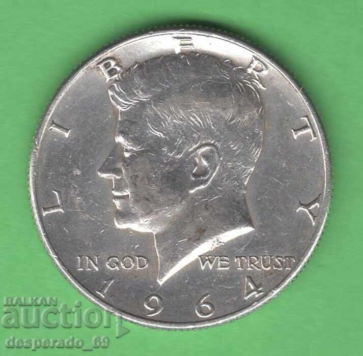 (¯`'•.¸ 1/2 δολάριο 1964 ΗΠΑ ¸.•'´¯) (¯`'•.¸ 1/2 δολάριο 1964 ΗΠΑ ¸.•'´¯)