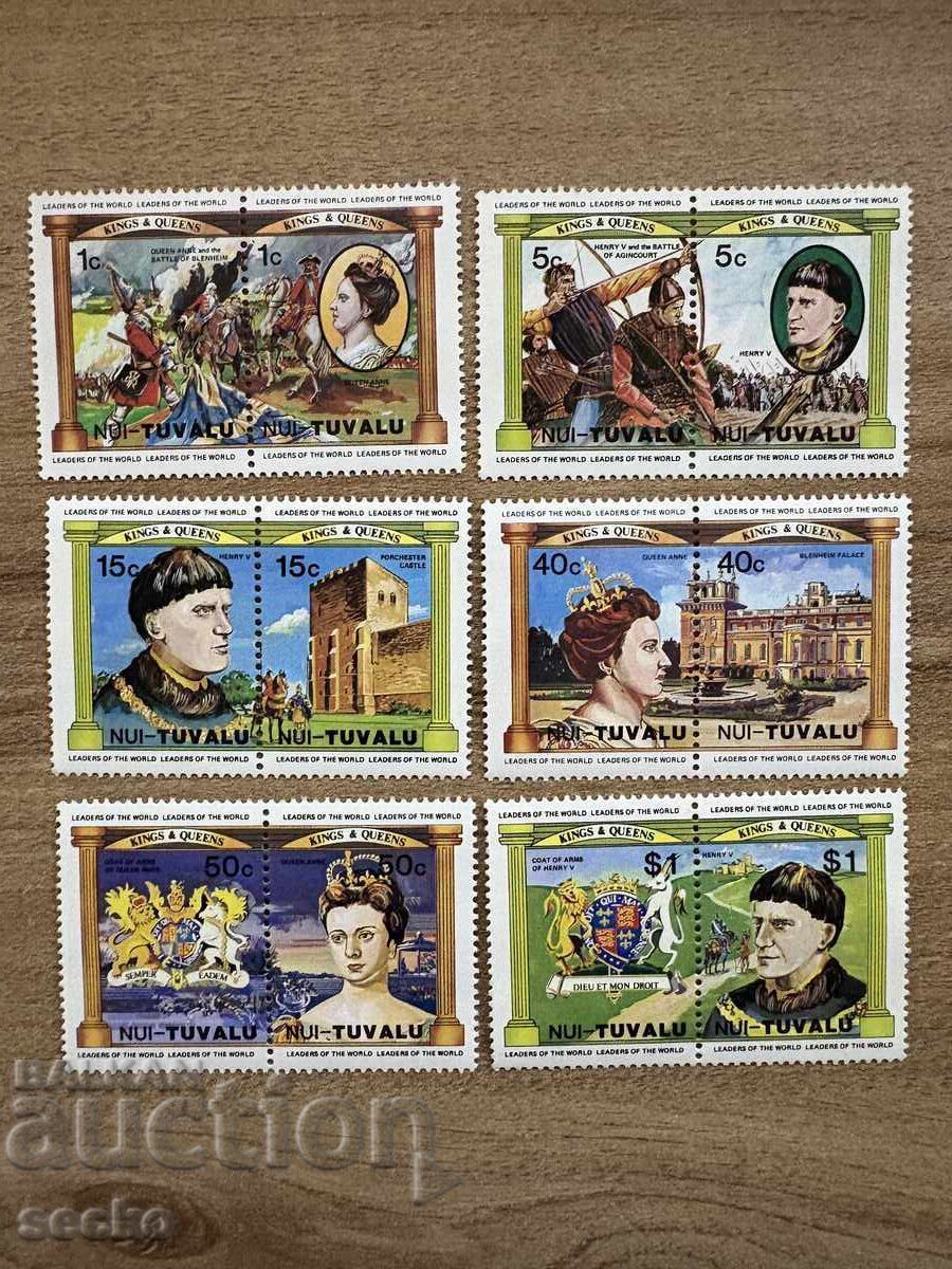 Niue/Tuvalu - British Monarchs (1984) MNH