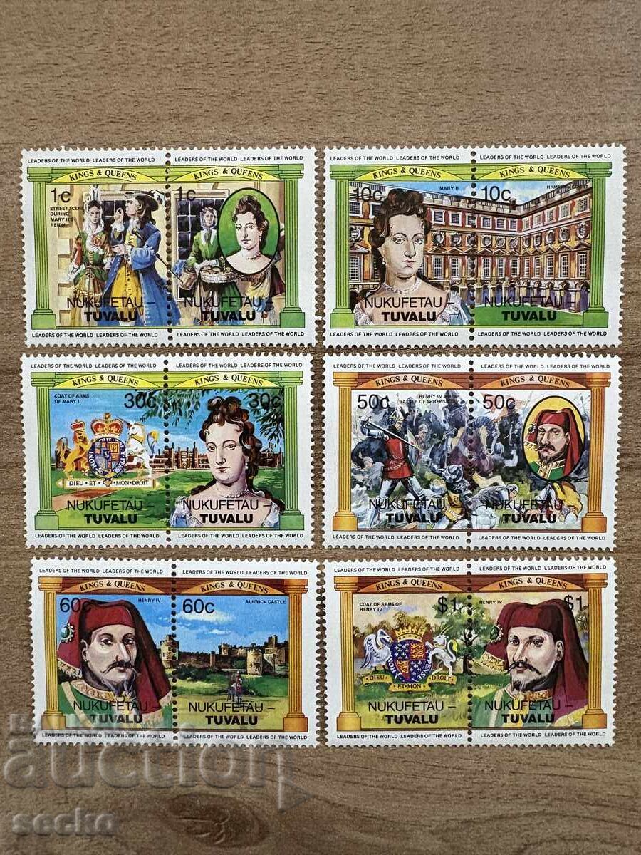 Nukufetau/Tuvalu - British Monarchs (1984) MNH