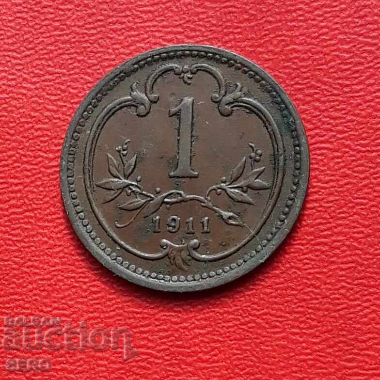 Австро-Унгария-1 хелер 1911