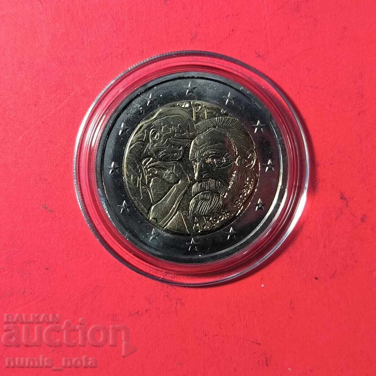 Γαλλία 2 ευρώ 2017 100 χρόνια από το θάνατο του Ωγκύστ Ροντέν