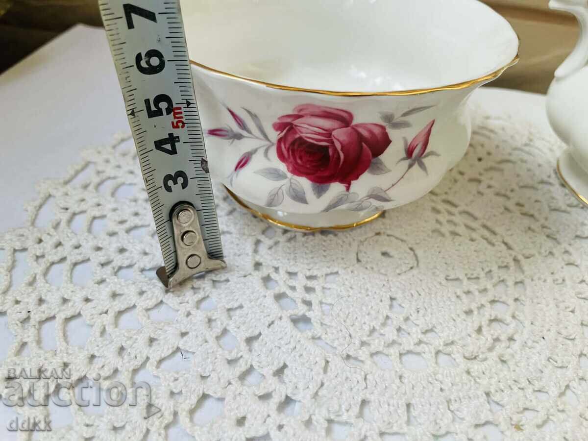 ROYAL ALBERT красив комплект от Англия - рози - 7