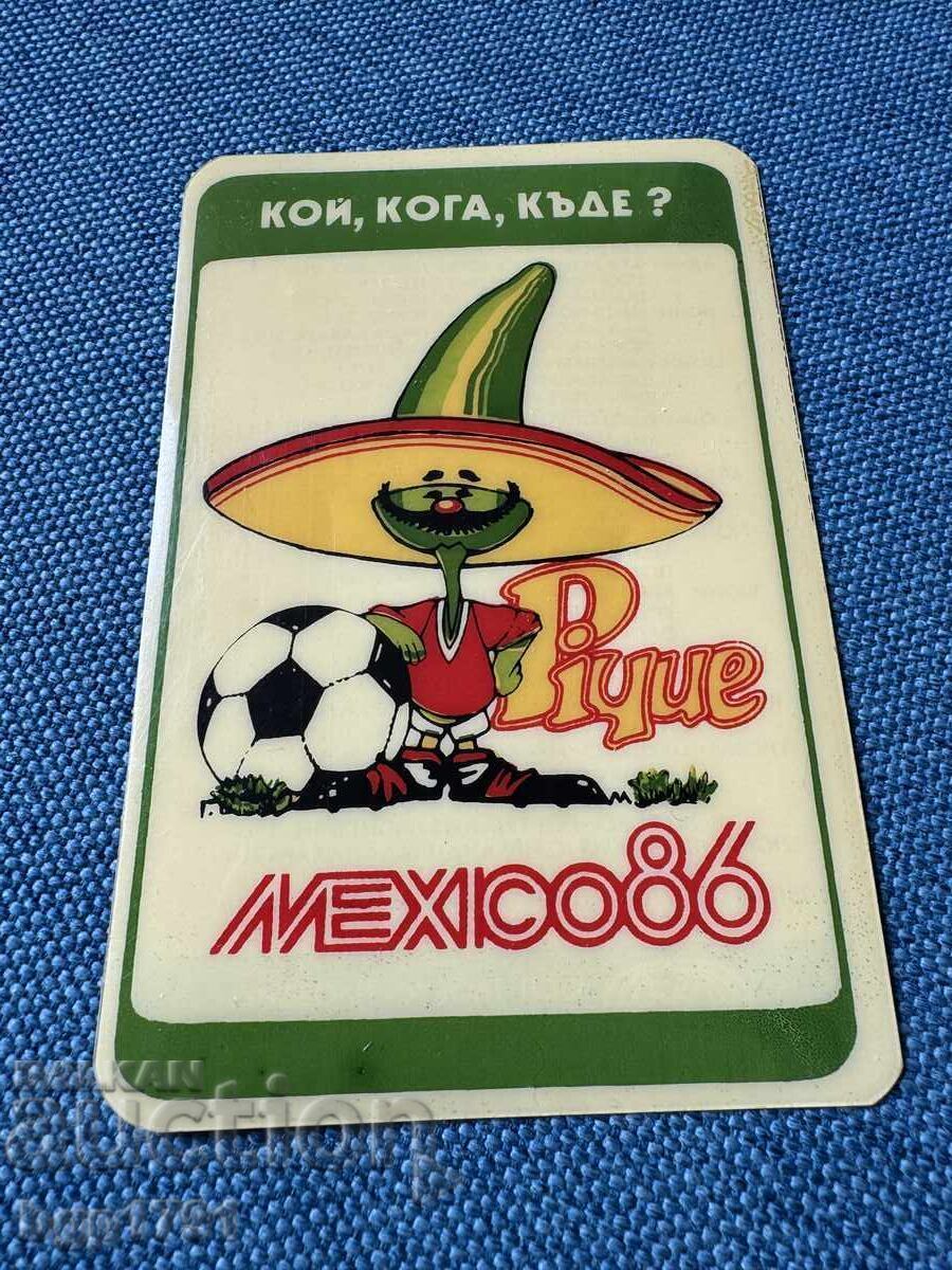 Livrarea Calendar și program de fotbal mondial 1986