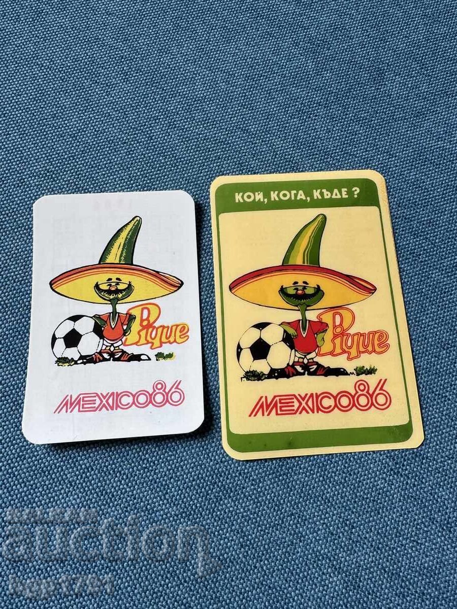 Calendar și program de fotbal mondial 1986