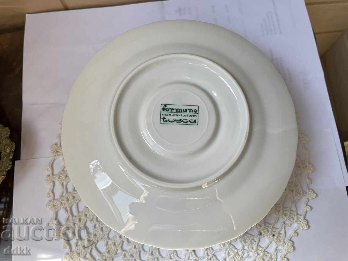 Όμορφη βαθιά σαλτσιέρα με πιατάκι με τριαντάφυλλα - 5