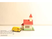 FALLER? KIBRI? VOLLMER? H0 1/87 CLĂDIRE BISERICĂ VAGON TREN CALE FERATĂ