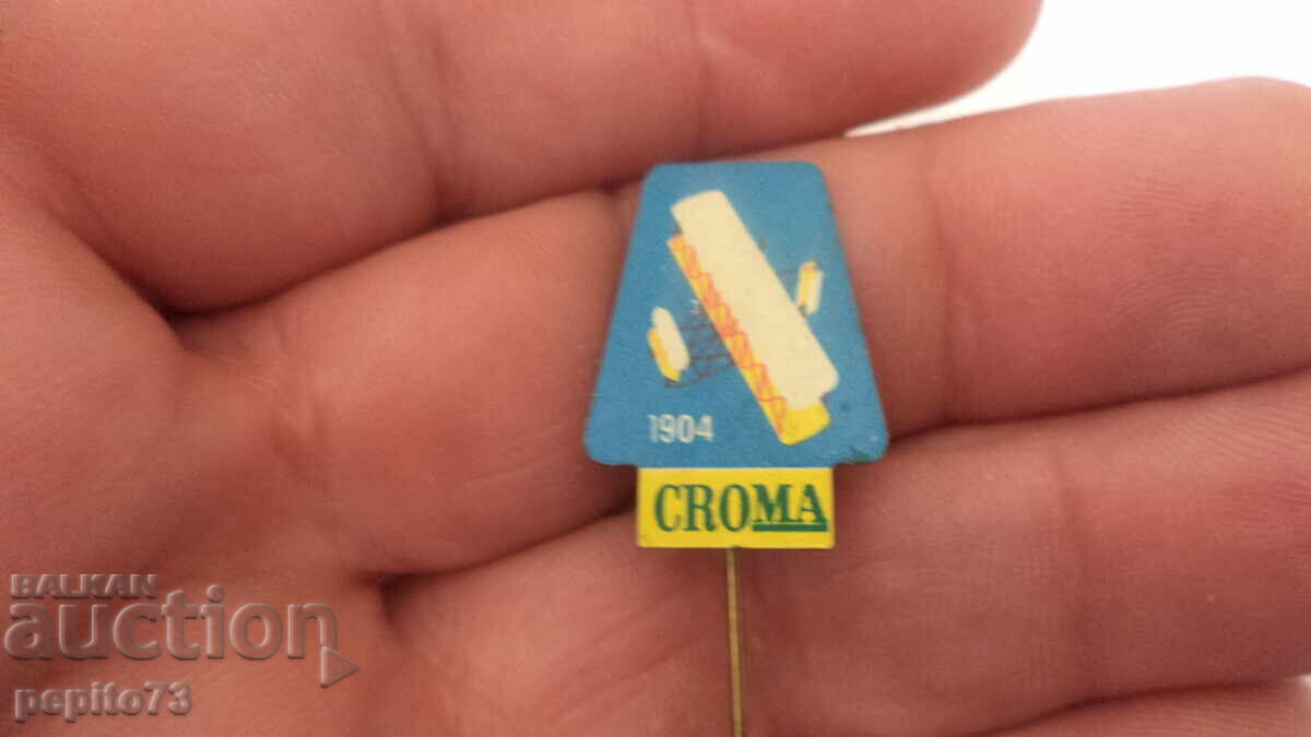 Advertising badge, CROMA, brand margarine