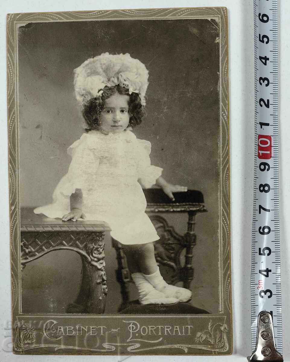 SOFIA COPIL COPII VECHE POZĂ FOTOGRAFIE PORTRET CARTON SOFIA COPIL COPII VECHE POZĂ FOTOGRAFIE PORTRET CARTON