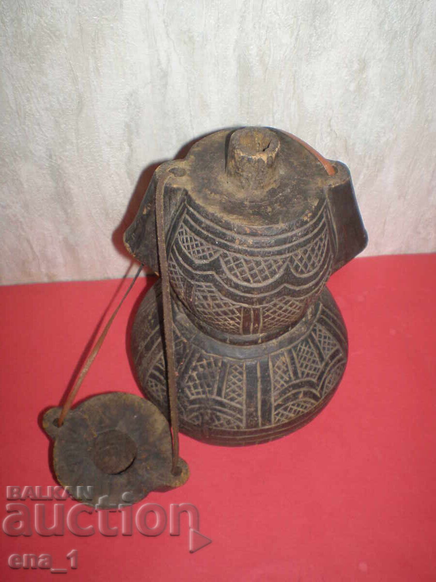 Vas vechi din lemn, de epocă Renașterii, pentru apă, din secolul al XIX-lea - 6