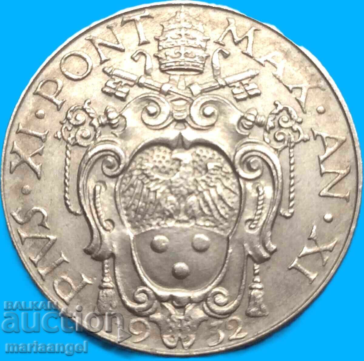 50 чентезими 1932  Ватикан с цена € 12.00 | 23.47 лв.