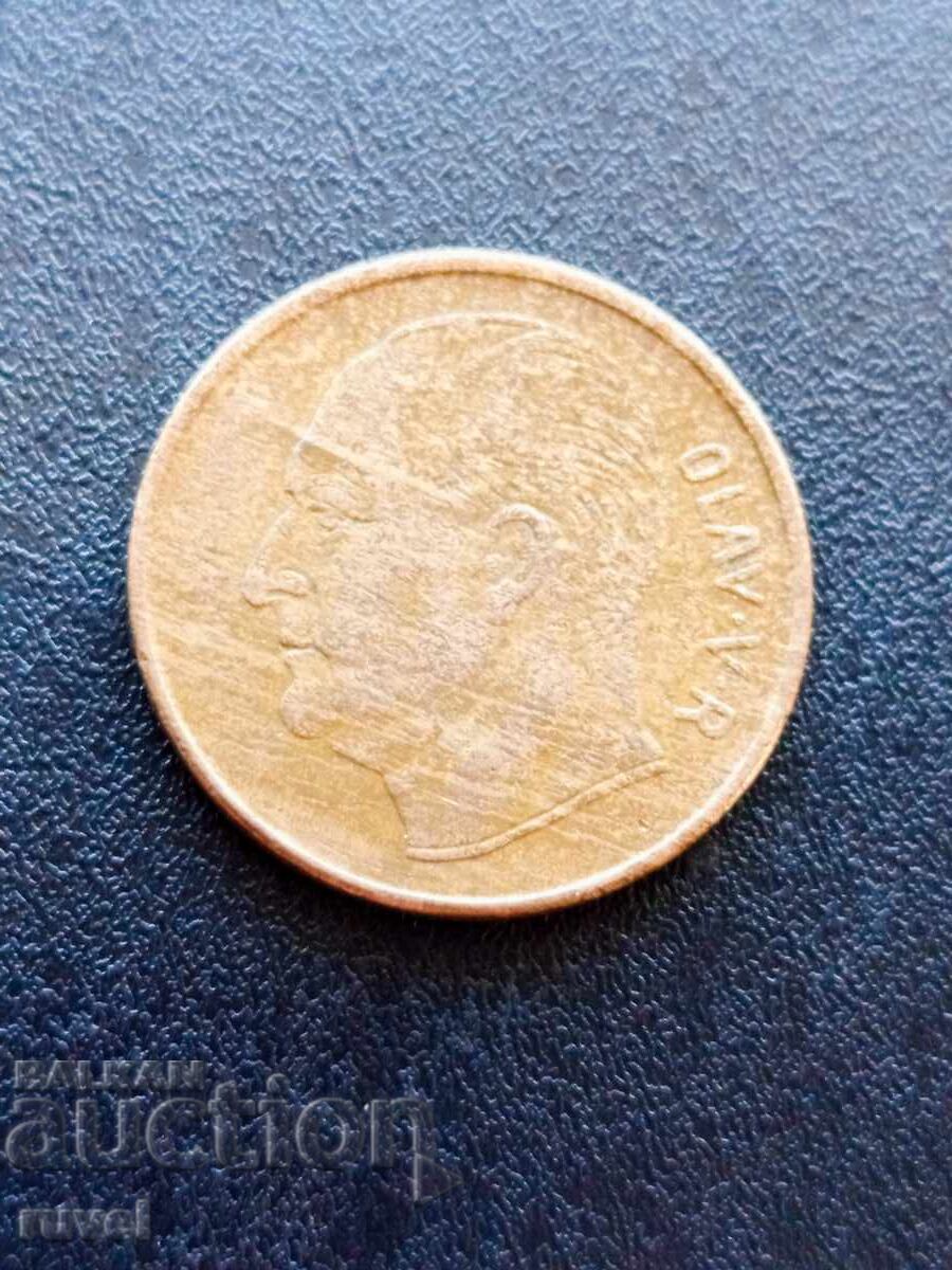 Norvegia 5 øre 1958 cu preț € 0.65 | 1.27 BGN