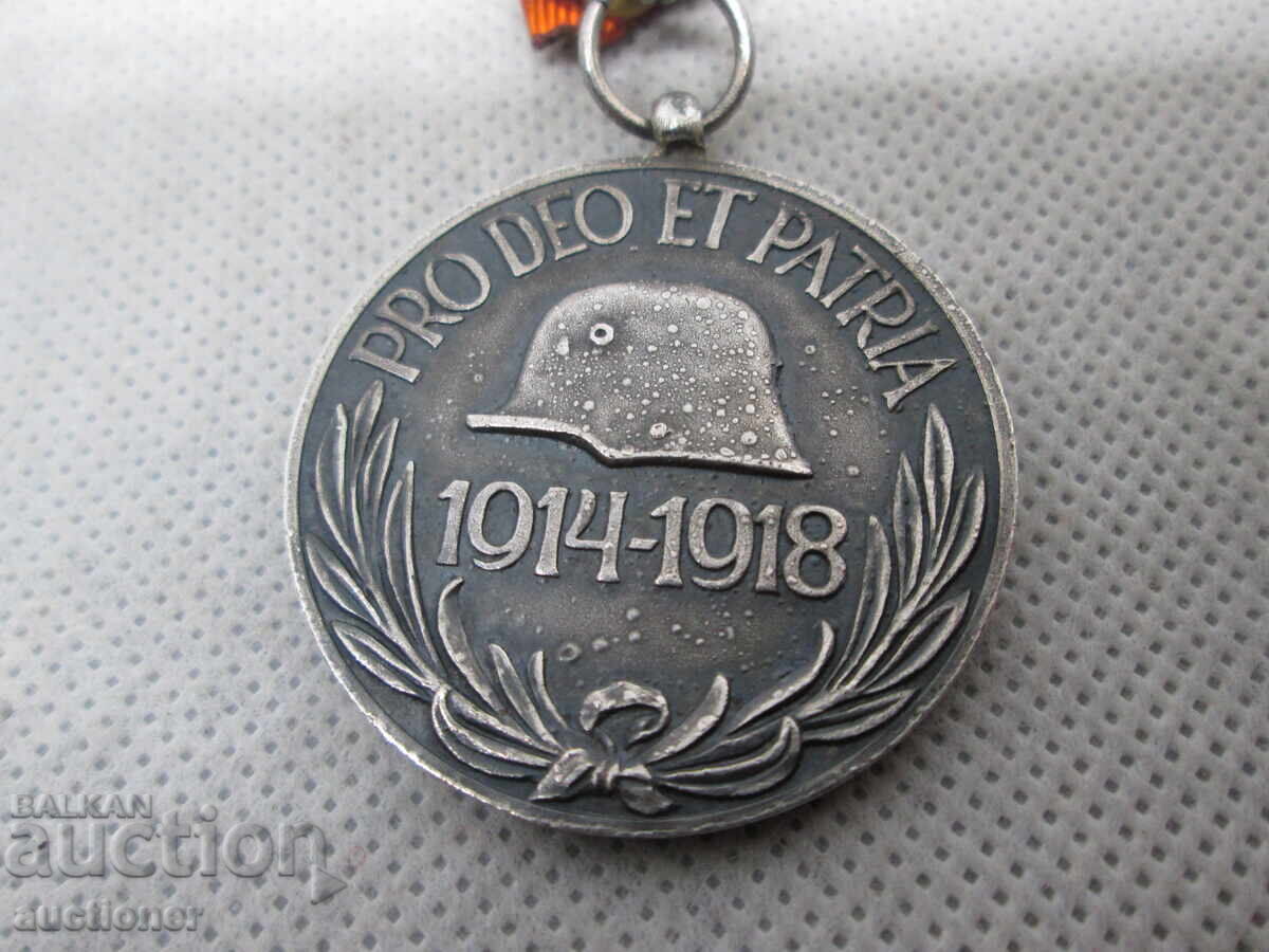 Delivery of AUSTRIA-HUNGARY MEDAL FOR GOD AND FATHERLAND - 1914-1918