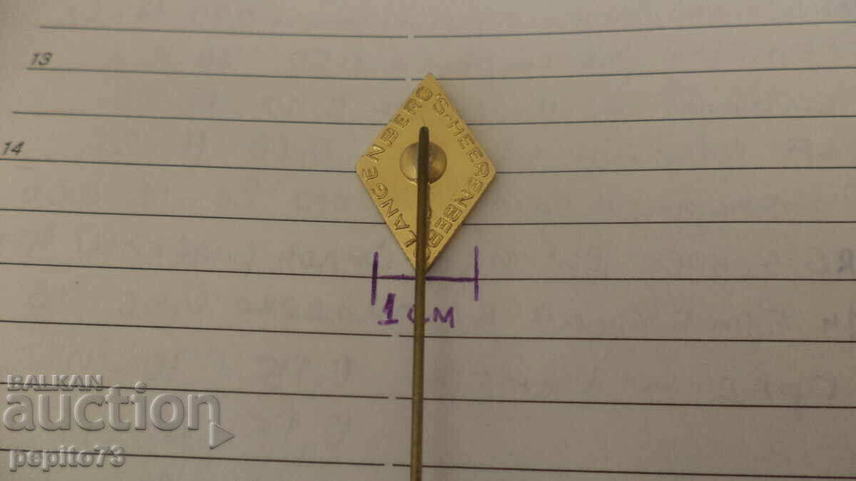 Delivery of Advertising badge, Salmiak Drop, brand of candy