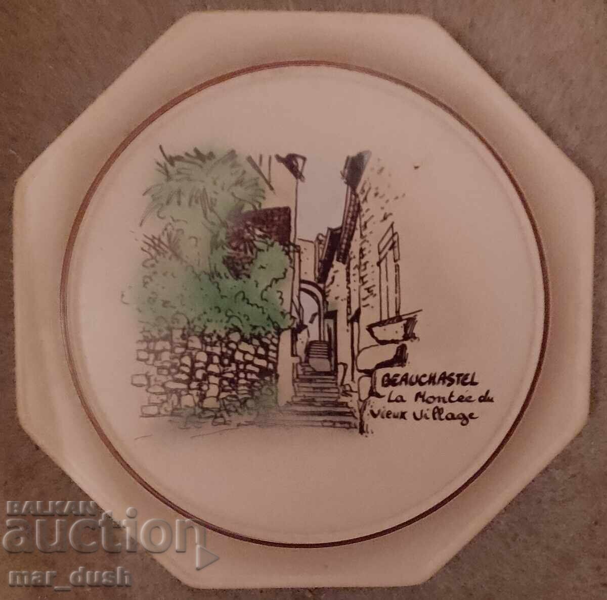 Souvenir Wall Plate from France