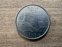 SUA - 1/4 dolar (2003) - P - Maine